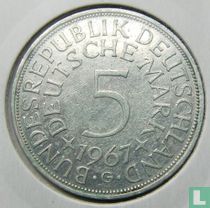 Germany 5 mark 1967 (G)