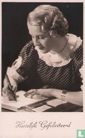 Hartelijk Gefeliciteerd (Vrouw schrijft brief)