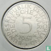 Germany 5 mark 1967 (D)