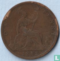 Royaume-Uni 1 penny 1882 (H - bouclier plat) acheter