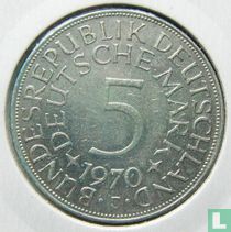 Germany 5 mark 1970 (J)