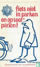 Fiets niet in parken en op voetpaden