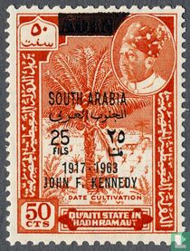 Briefmarken mit Aufdruck Kennedy