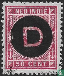 Princess Wilhelmina with 'D' imprint