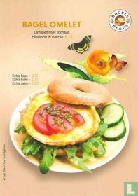 BE25001 Bagel Omelet - Omelet met tomaat bieslook & rucola 8,25