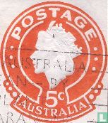 Koningin Elizabeth II in reliëf