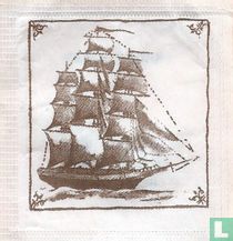 Oud Zeilschip op tegel   
