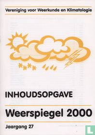Weerspiegel Inhoudsopgave 2000