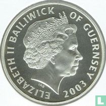 Guernesey 5 pounds 2003 (BE - argent) "History of the Royal Navy - Horatio Nelson"