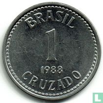 Brasilien 1 Cruzado 1988