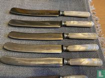 5 ivory handle knives TF Bastet coutelier duroi Amsterdam