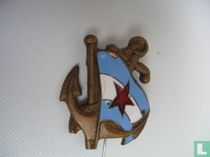 Anker met vlag