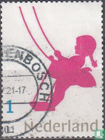 Girl on swing