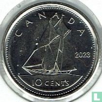 Canada 10 cents 2023 (type 2)