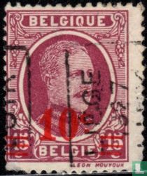 Roi Albert Ier, avec surcharge