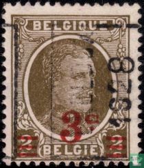 Roi Albert Ier, avec surcharge