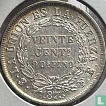 Bolivia 20 centavo 1873