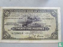 Egypte 25 Piastres 1941