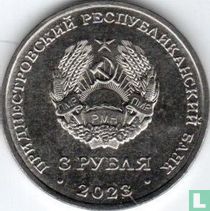 Transnistrie 3 roubles 2023 "615 Years of Bendery"