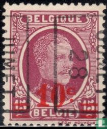 Roi Albert Ier, avec surcharge