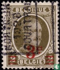 Roi Albert Ier, avec surcharge