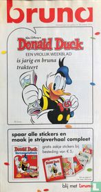 Donald Duck een vrolijk weekblad is jarig en bruna trakteert