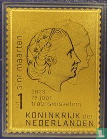 75 Jahre Thron in Gold
