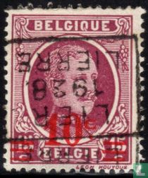 Roi Albert Ier, avec surcharge
