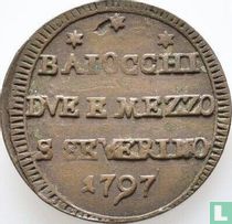 États pontificaux - San Severino 2½ baiocchi 1797 (type 1)