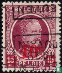 Roi Albert Ier, avec surcharge