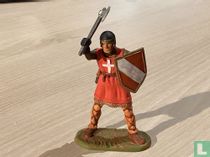 Knight with ax and shield