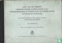 Lijst van schepen varende onder Nederlandse vlag, thuisbehorende in Nederland, de Nederlandse Antillen en Suriname op 1 januari 1954