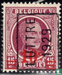 Roi Albert Ier, avec surcharge