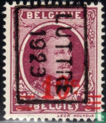 Roi Albert Ier, avec surcharge