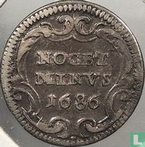 Papal States ½ grosso 1686 (type 2)