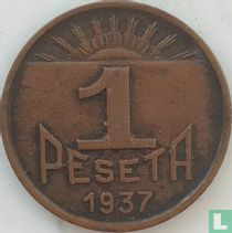 Asturias and León 1 peseta 1937