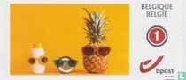 Ananas avec des lunettes