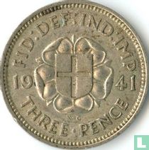 United Kingdom 3 pence 1941 (type 1) for sale