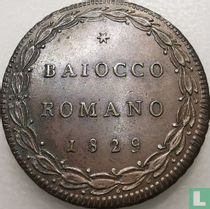 États pontificaux 1 baiocco 1829