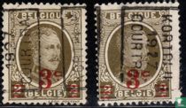 "KORTRIJK 1927 COURTRAI" 3c/2c A+B kopen