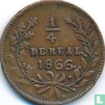 Culiacan ¼ real 1866