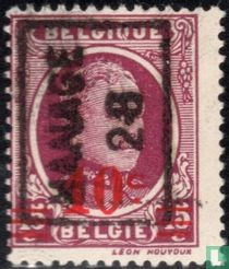 Roi Albert Ier, avec surcharge