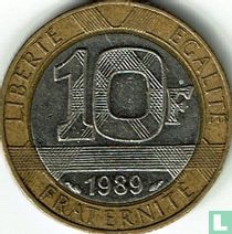 Frankreich 10 Franc 1989