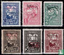 Romanian revenue stamps overprinted (I)