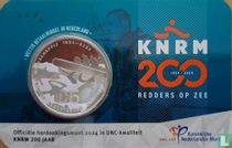 Niederlande 5 Euro 2024 (Coincard - UNC) "200. Jahrestag der Königlich Niederländische Rettungsgesellschaft (KNRM)"