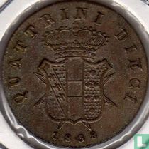 Toscane 10 quattrini 1858