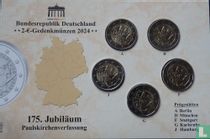 Duitsland jaarset 2024 "175th anniversary Constitution of St. Paul's Church"