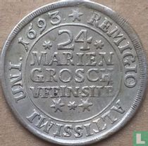 Braunschweig-Wolfenbüttel 24 Mariengroschen 1693 (Typ 1)