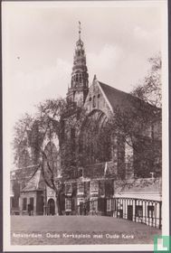 Amsterdam. Oude Kerksplein met Oude Kerk