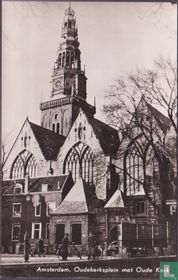 Amsterdam,  Oudekerksplein met Oude Kerk